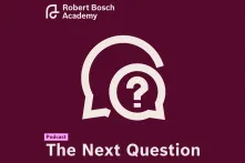 Cover of The Next Question podcast of the Robert Bosch Academy