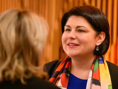 Natalia Gavrilita in discussion at a Richard von Weizsäcker Forum