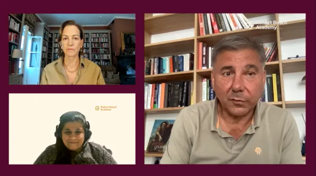 Anne Applebaum, Ivan Krastev, and Pradnya Bivalkar on the Robert Bosch Academy podcast, The Next Question