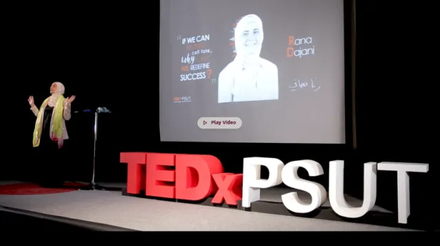 Richard von Weizsäcker Fellow delivering a TEDx Talk
