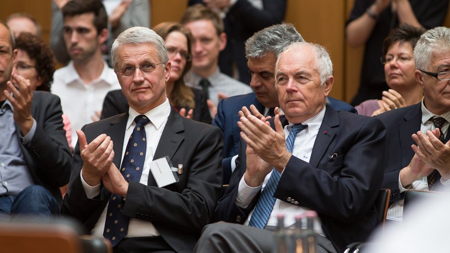 Joachim Rogall, Geschäftsführer der Robert Bosch Stiftung, und Kurt W. Liedtke, Vorsitzender des Kuratoriums der Stiftung
