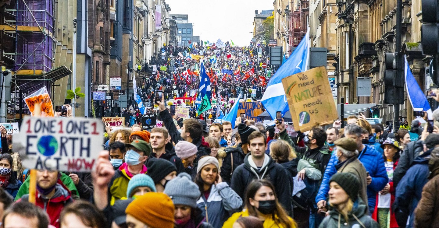 Aktivismus COP 26 Demo Klimawandel Kumi Naidoo